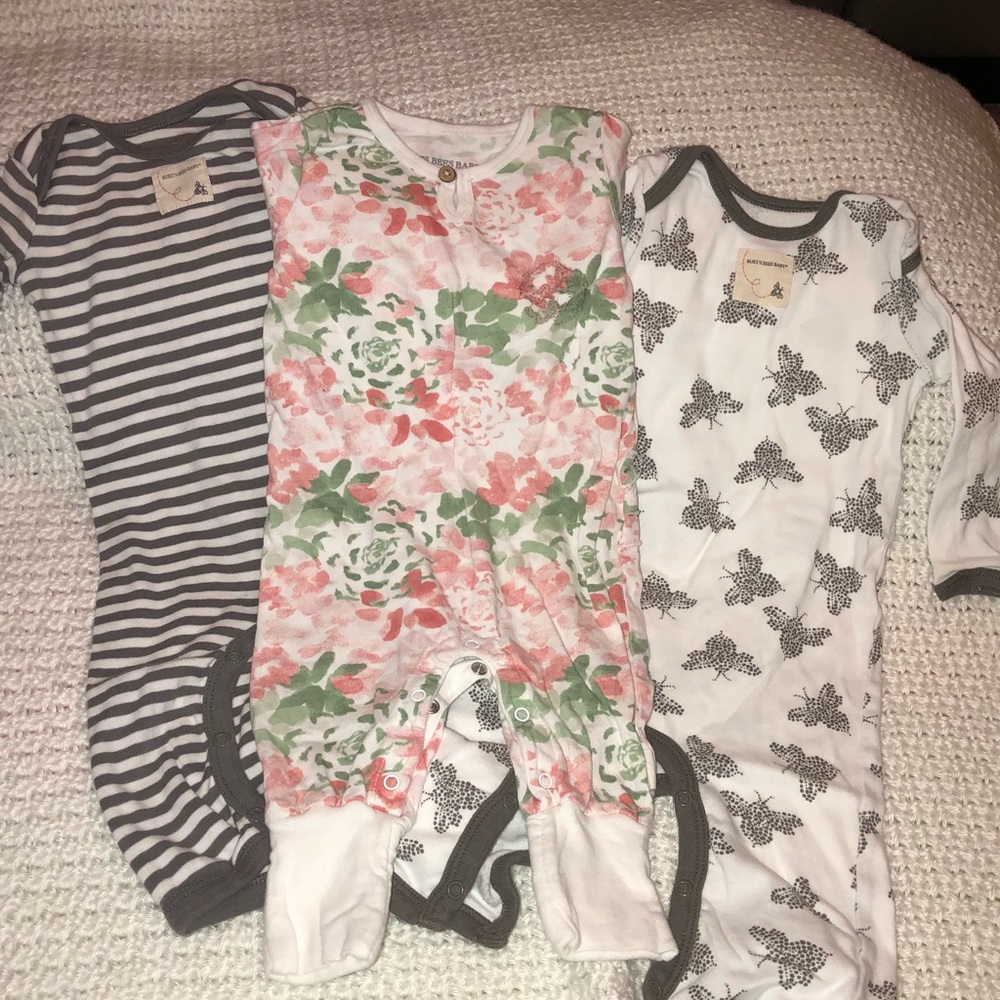 3 Burt’s bees one piece suits